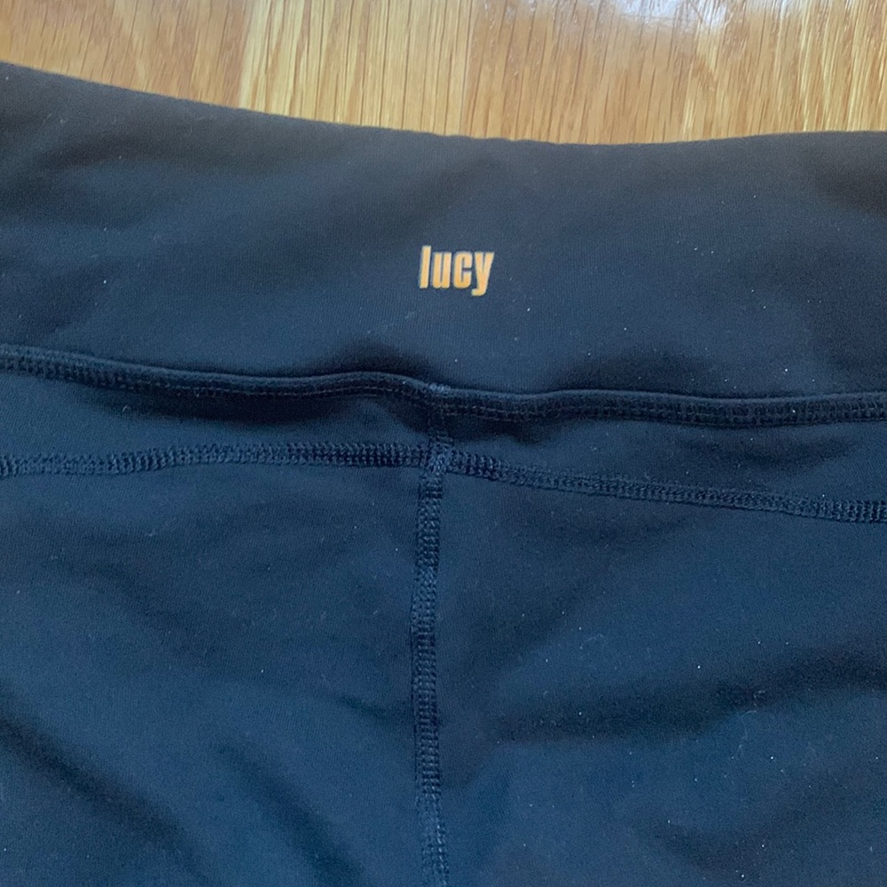 Lucy workout cropped leggings- black